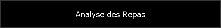Analyse des Repas
